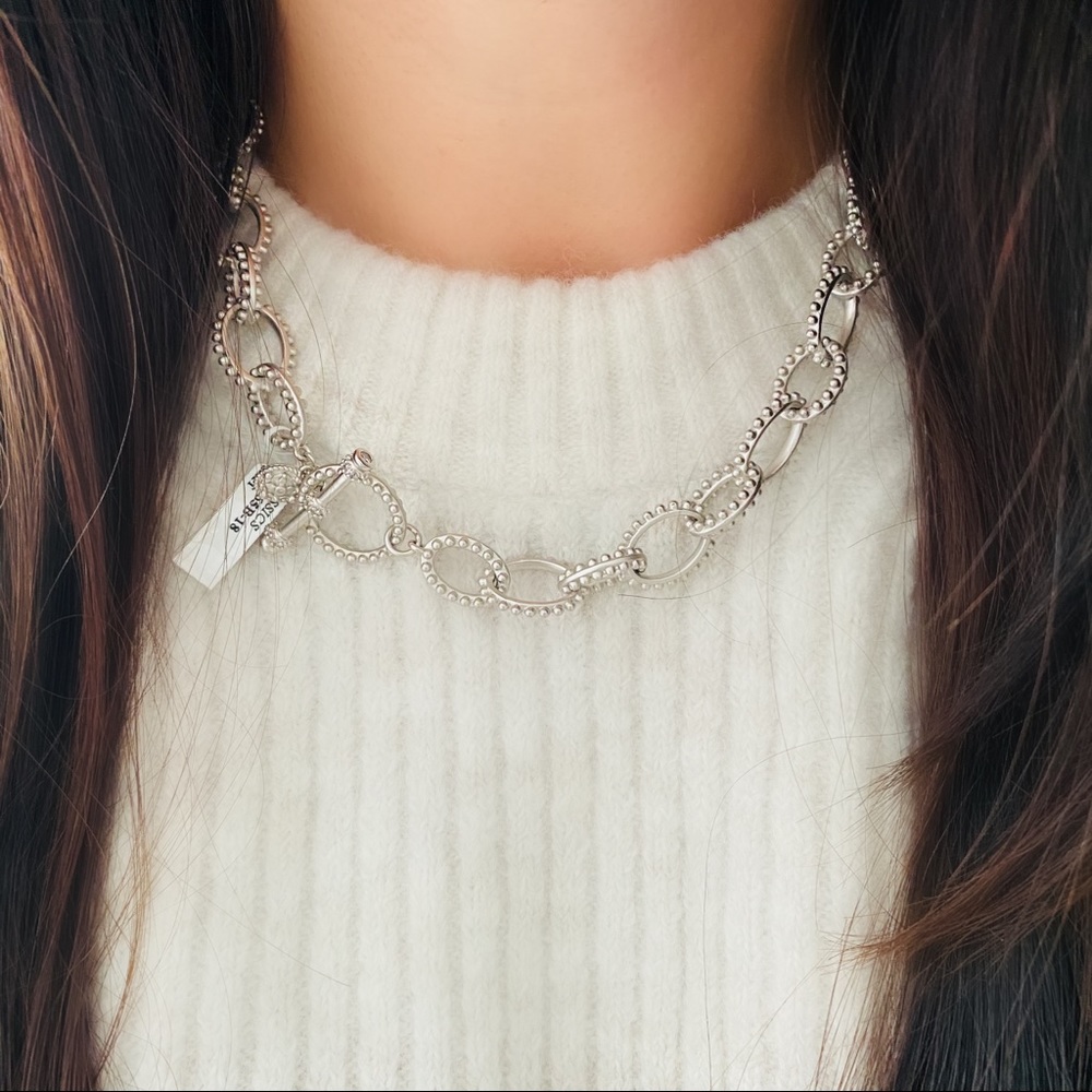 Chunky Chain Statement Link Necklace - 18”